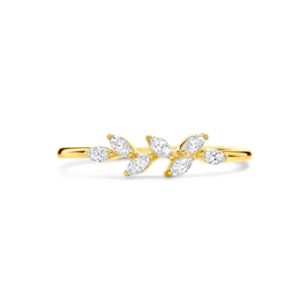 Ring Zirkonia 14K Gelbgold