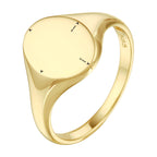graveerring ovaal 14K geelgoud - ovaal