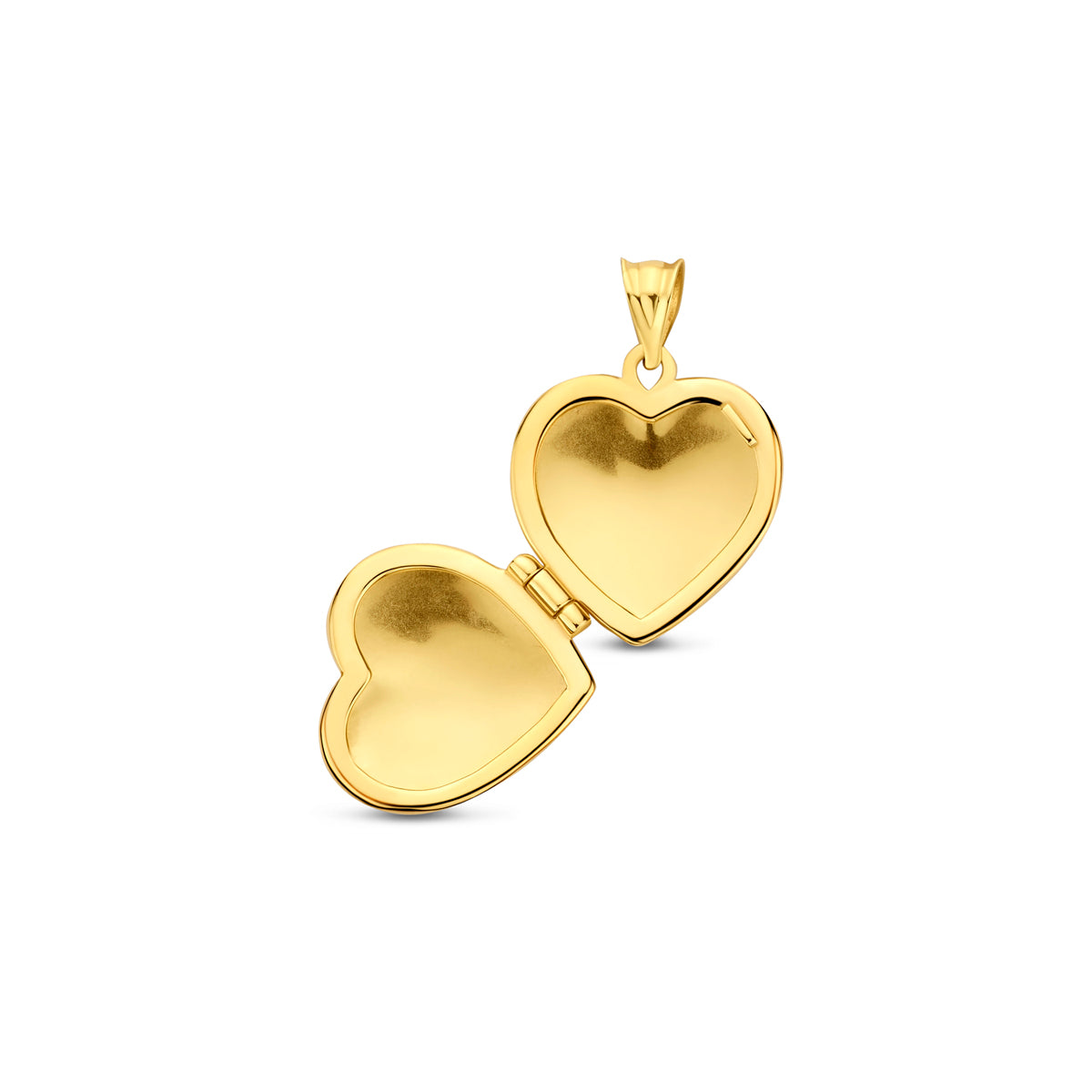 medaillon hartje 15 mm 14K geelgoud