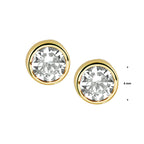 Ohrstecker Zirkonia 14K Gelbgold