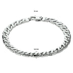 Armband Gourmet 6,6 mm Silber rhodiniert