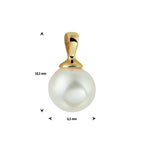 Anhänger Perle 14K Gelbgold