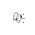 klapoorringen zirkonia zilver gerhodineerd