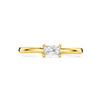 ring zirkonia 14K geelgoud