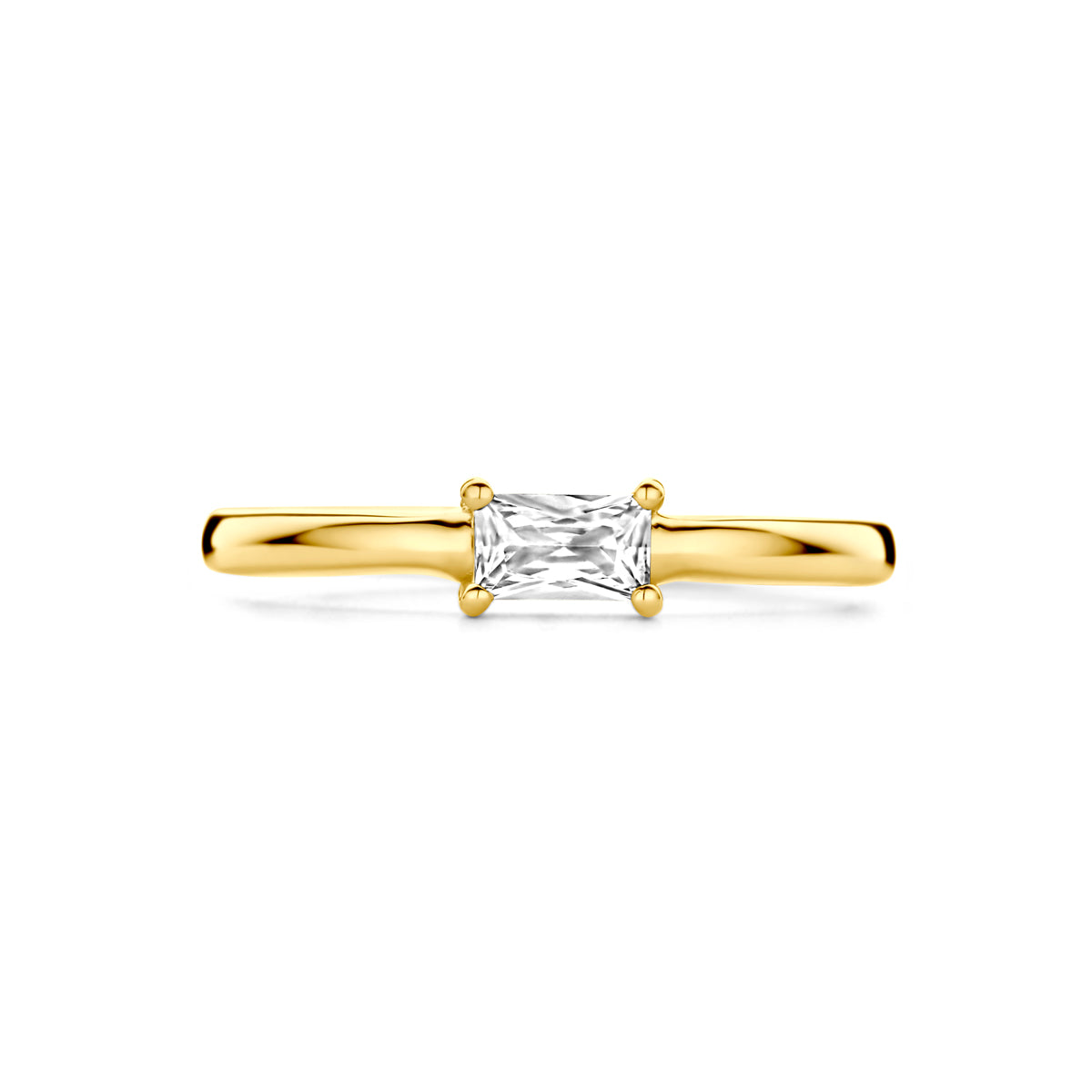 ring zirkonia 14K geelgoud