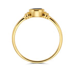 ring onyx 14K geelgoud
