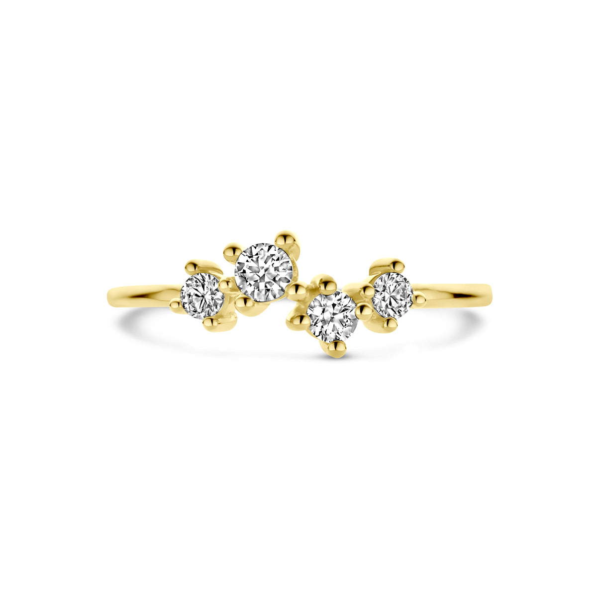 Ring Zirkonia 14K Gelbgold