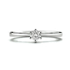 ring zirkonia 14K witgoud