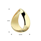 hanger 14K geelgoud - druppel/komma/pegel