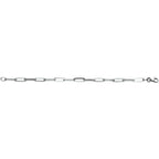 Armband Büroklammer Vierkantrohr 5,0 mm 19 cm Silber rhodiniert