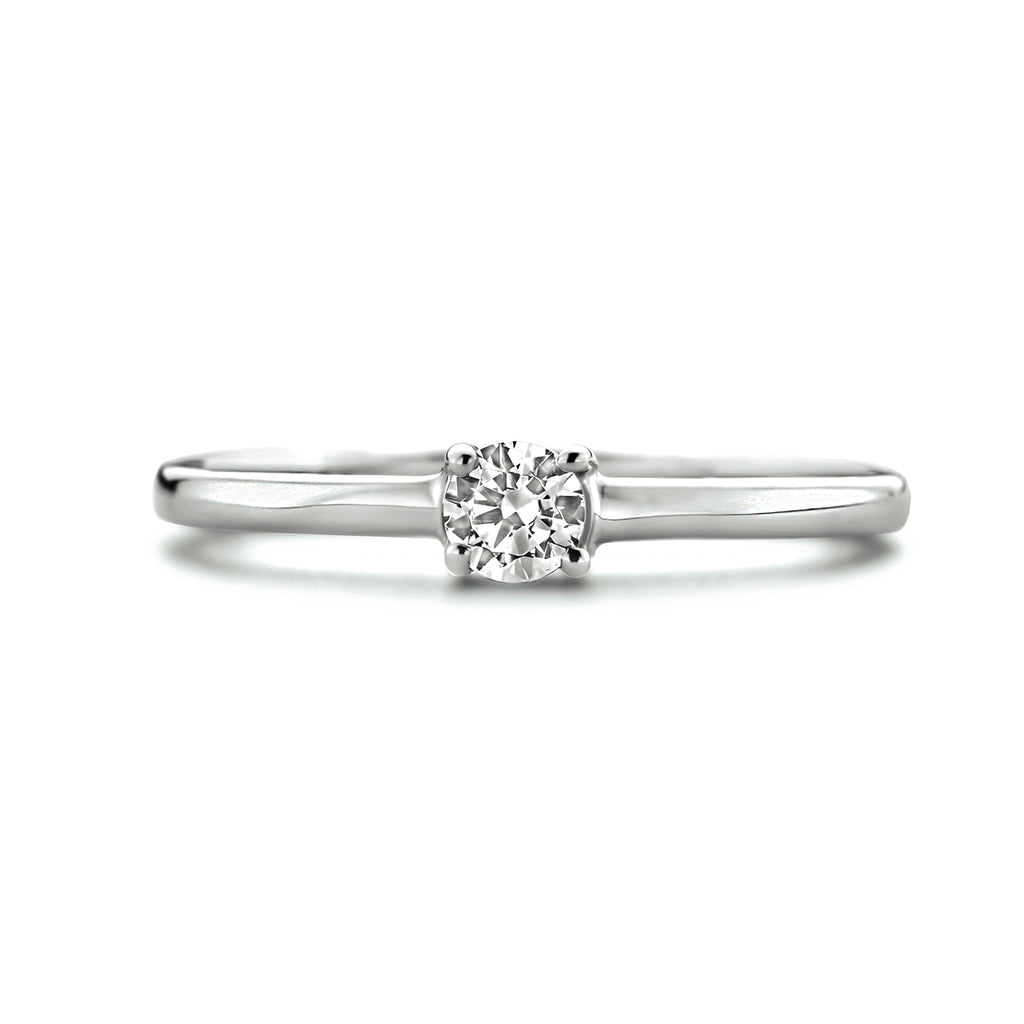 Ring Zirkonia 14K Weißgold