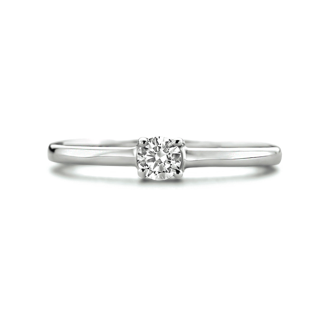 Ring Zirkonia 14K Weißgold