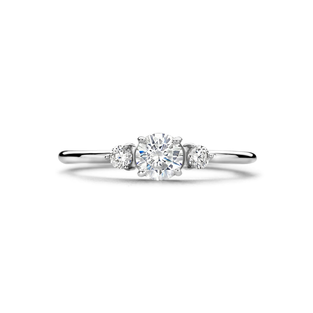 Ring Trilogie Zirkonia Silber rhodiniert