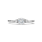 Ring Trilogie Zirkonia Silber rhodiniert