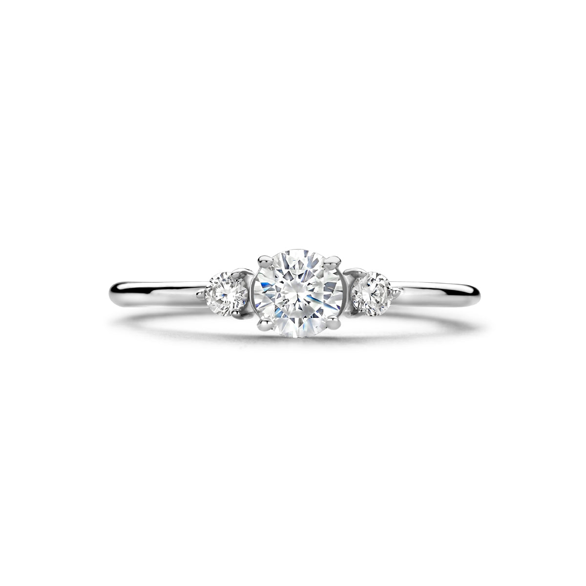 Ring Trilogie Zirkonia Silber rhodiniert
