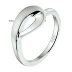 ring poli/mat zilver gerhodineerd