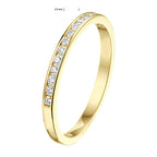 ring diamant 0.15ct h si 14K geelgoud