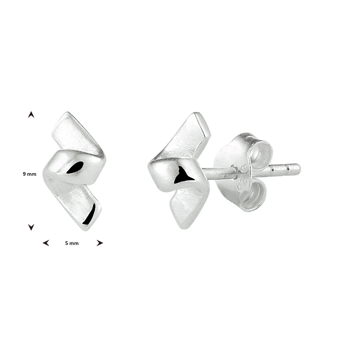 Ohrstecker silberweiß