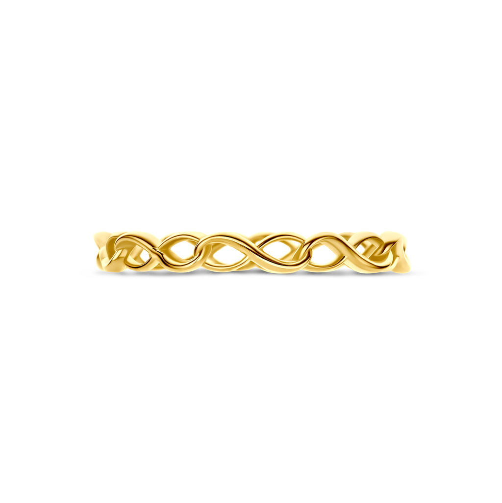Ring Unendlichkeit 14K Gelbgold
