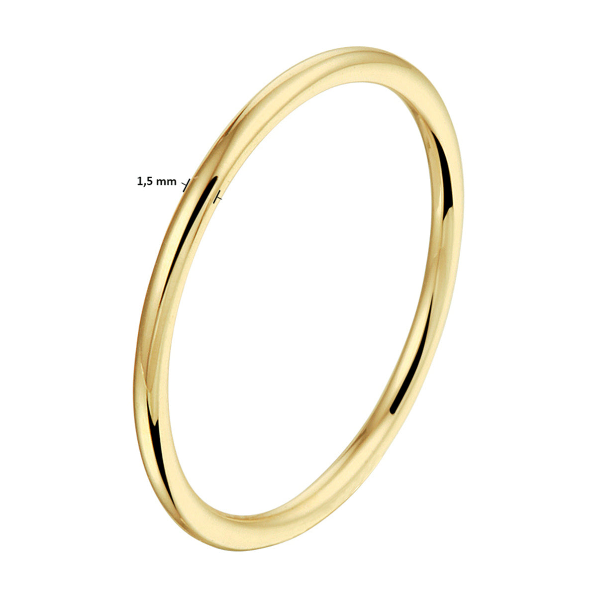 aanschuifring 14K geelgoud