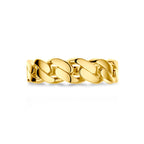 ring schakel 14K geelgoud