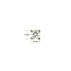 Ohrstecker Diamant 0,05 ct h si pro Stück 14 K Gelbgold