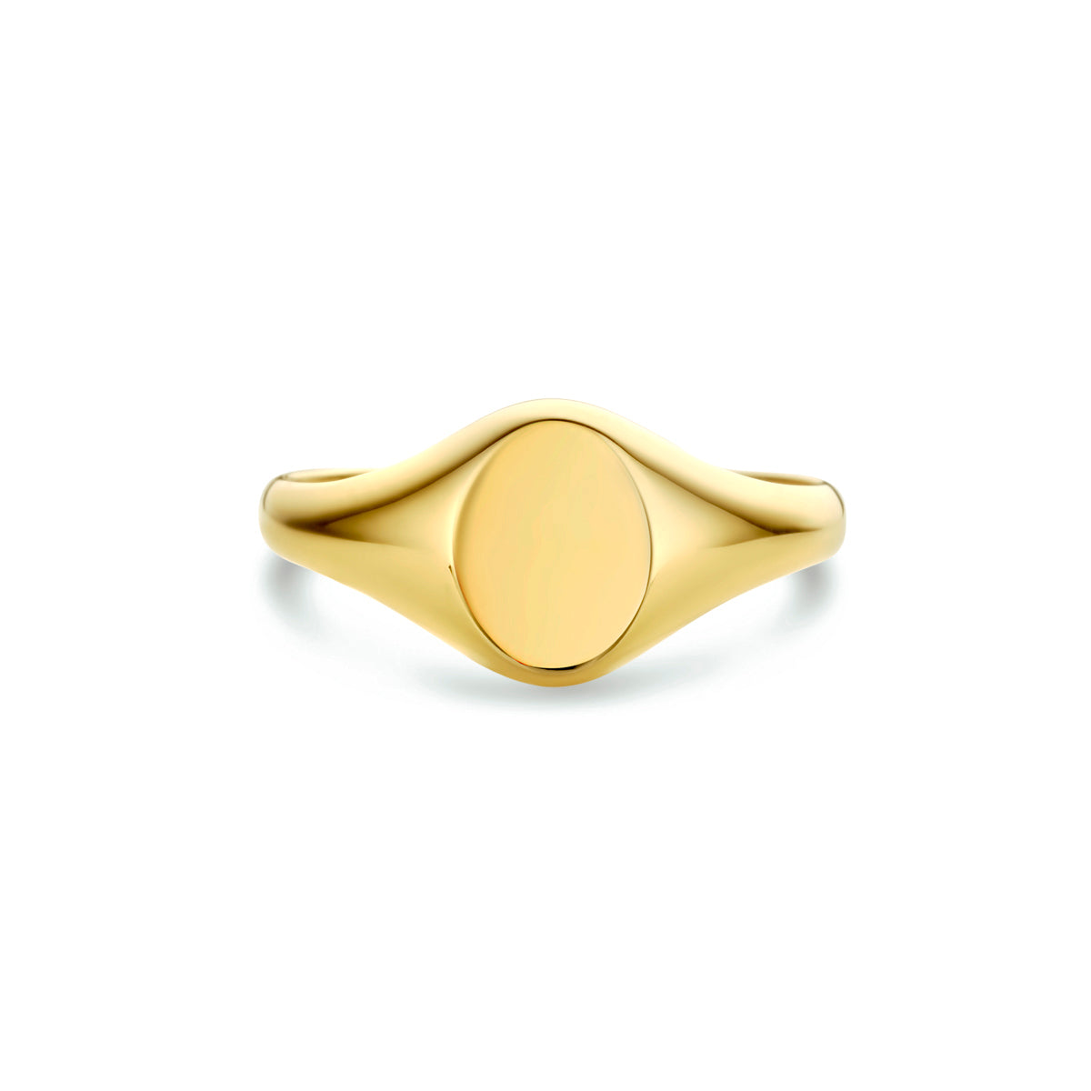 graveerring ovaal 14K geelgoud