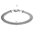 Armband Oxi Fuchsschwanz 7 mm 20 cm Silber oxidiert
