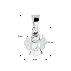 hanger engel zilver gerhodineerd