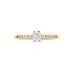 ring zirkonia 14K geelgoud