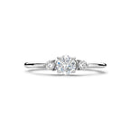 Ring Trilogie Zirkonia Silber rhodiniert