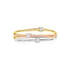 ring zirkonia tricolor 14K tricolor goud