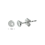 Ohrstecker Zirkonia 14K Weißgold