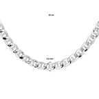 Armband Anker 6,5 mm 19 cm Silber rhodiniert