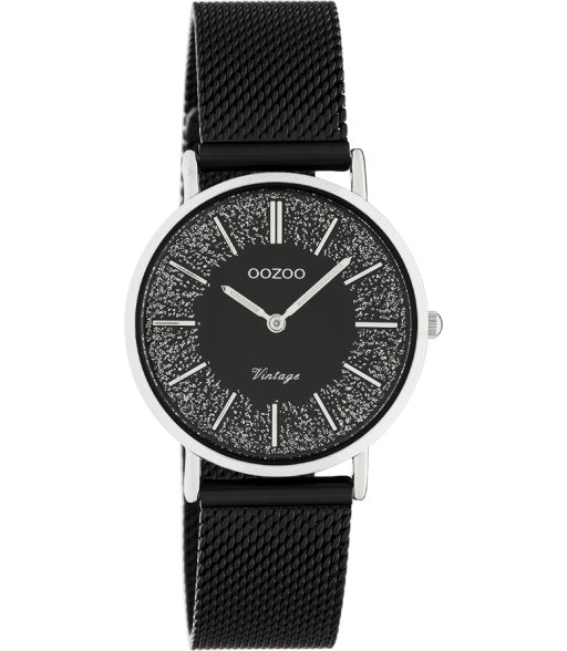 OOZOO Vintage zwart/zilver 32 mm C20141