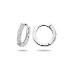 klapoorringen zirkonia zilver gerhodineerd