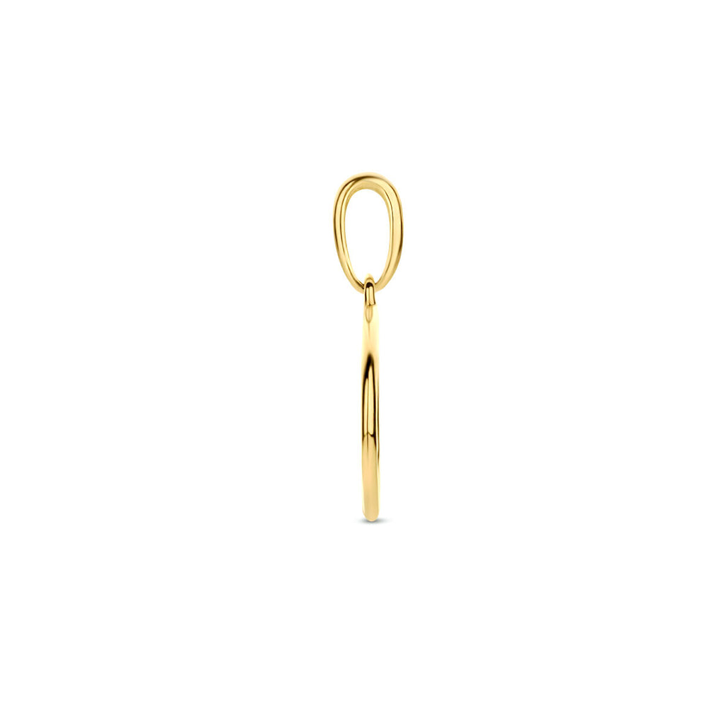 hanger rondje 10 mm 14K geelgoud