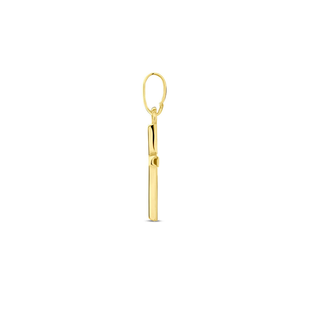 hanger kruis 15 mm 14K geelgoud