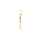 hanger kruis 15 mm 14K geelgoud