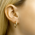 Oorringen ronde buis 2.5 mm zilgold (geelgoud met zilverkern)