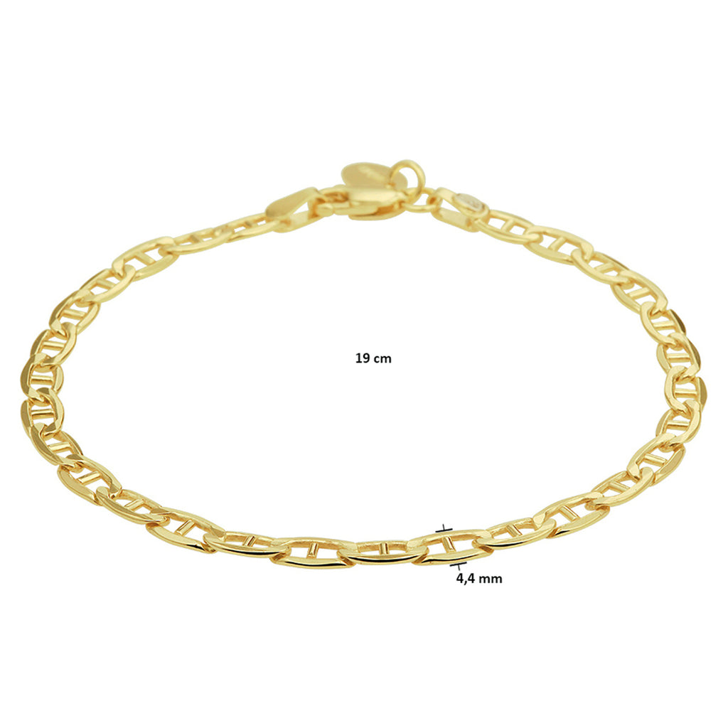 Anker 4,4 mm zilgold (geelgoud met zilverkern)