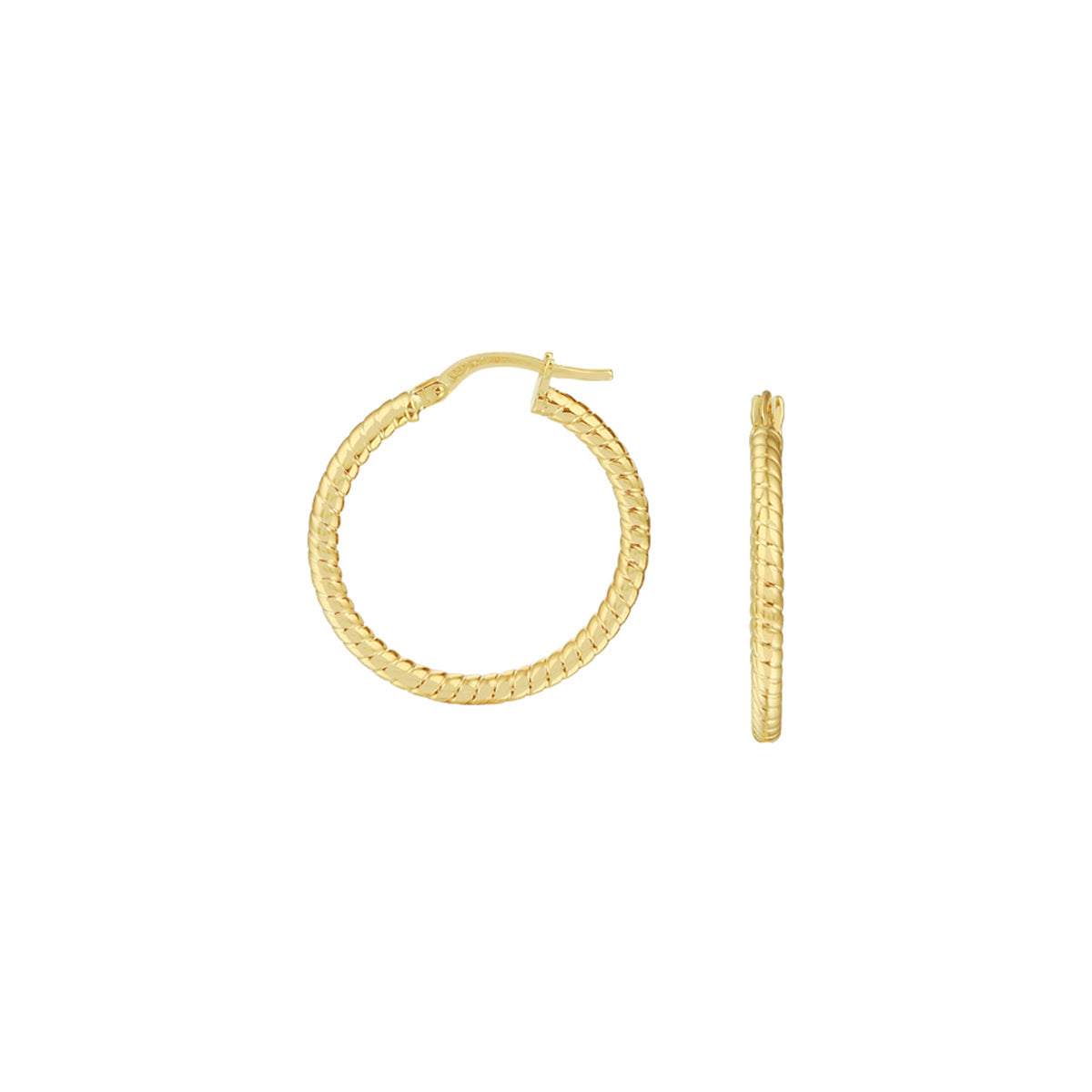 Oorringen 2,2 mm zilgold (geelgoud met zilverkern)