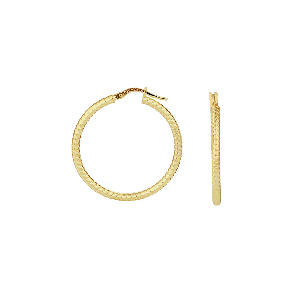 Oorringen 2,2 mm zilgold (geelgoud met zilverkern)