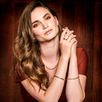 Armband anker 5,5 mm 19 cm zilgold (geelgoud met zilverkern)