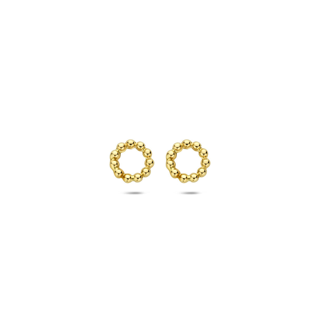 Ohrstecker runde Kugeln 14K Gelbgold