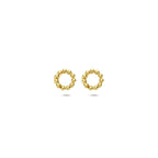 Ohrstecker runde Kugeln 14K Gelbgold