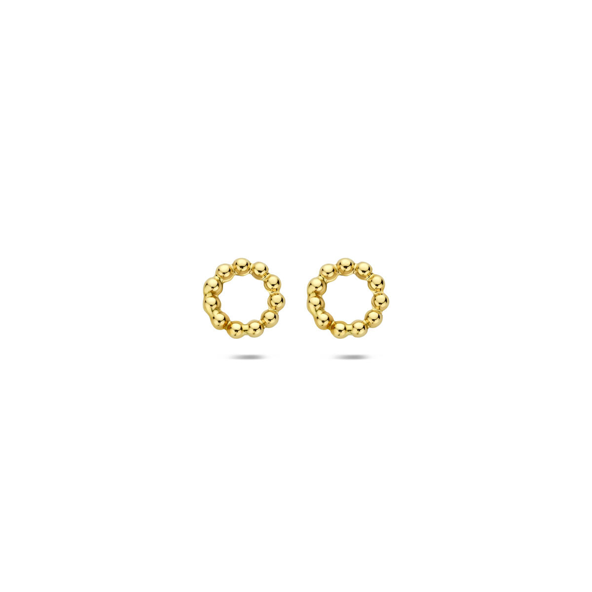 Ohrstecker runde Kugeln 14K Gelbgold