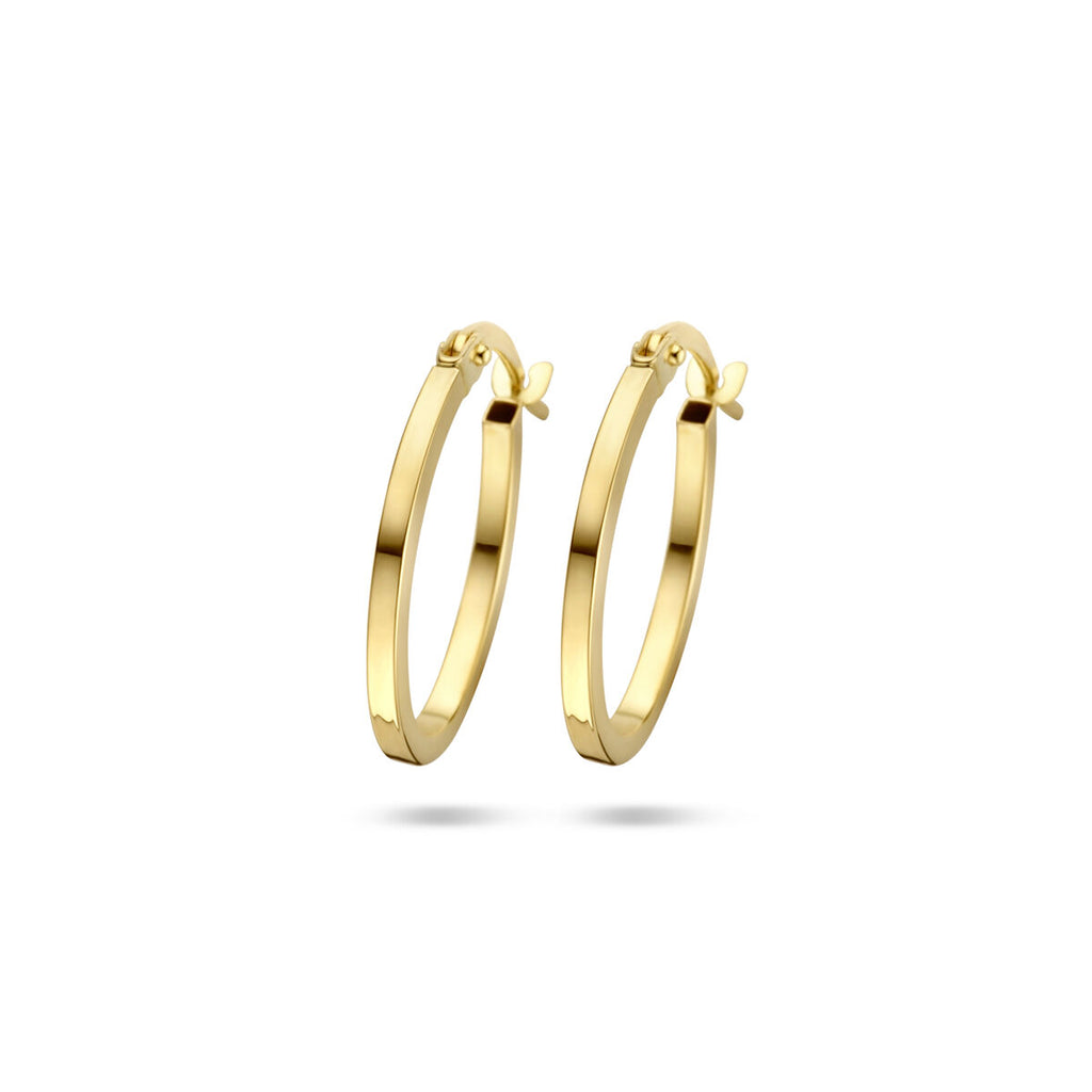 oorringen buis 1,5 mm 14K geelgoud