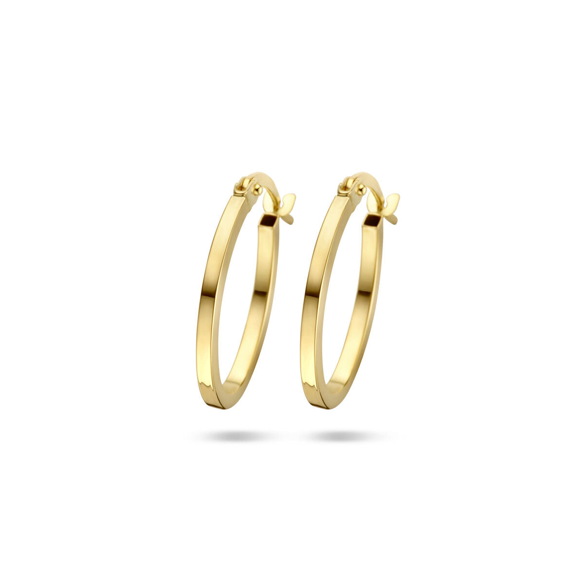 oorringen buis 1,5 mm 14K geelgoud