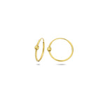 oorringen bolletje 14K geelgoud